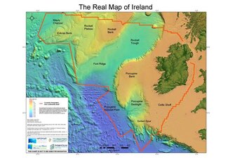 Map of Irish seafloor and coast from December 2019