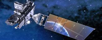 Image of an artist rendition of the GOES-R Satellite