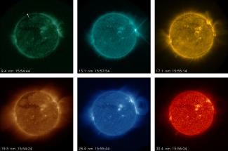 Image of SUVI photos of corona from 10 Sept 2017 by NCEI