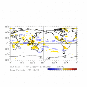 August 2009 OLR Anomalies