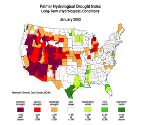 Palmer Hydrological Drought Index