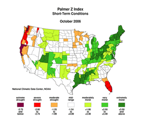 Map showing Palmer Z Index