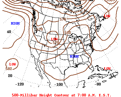 Animation of daily upper-level circulation for the month