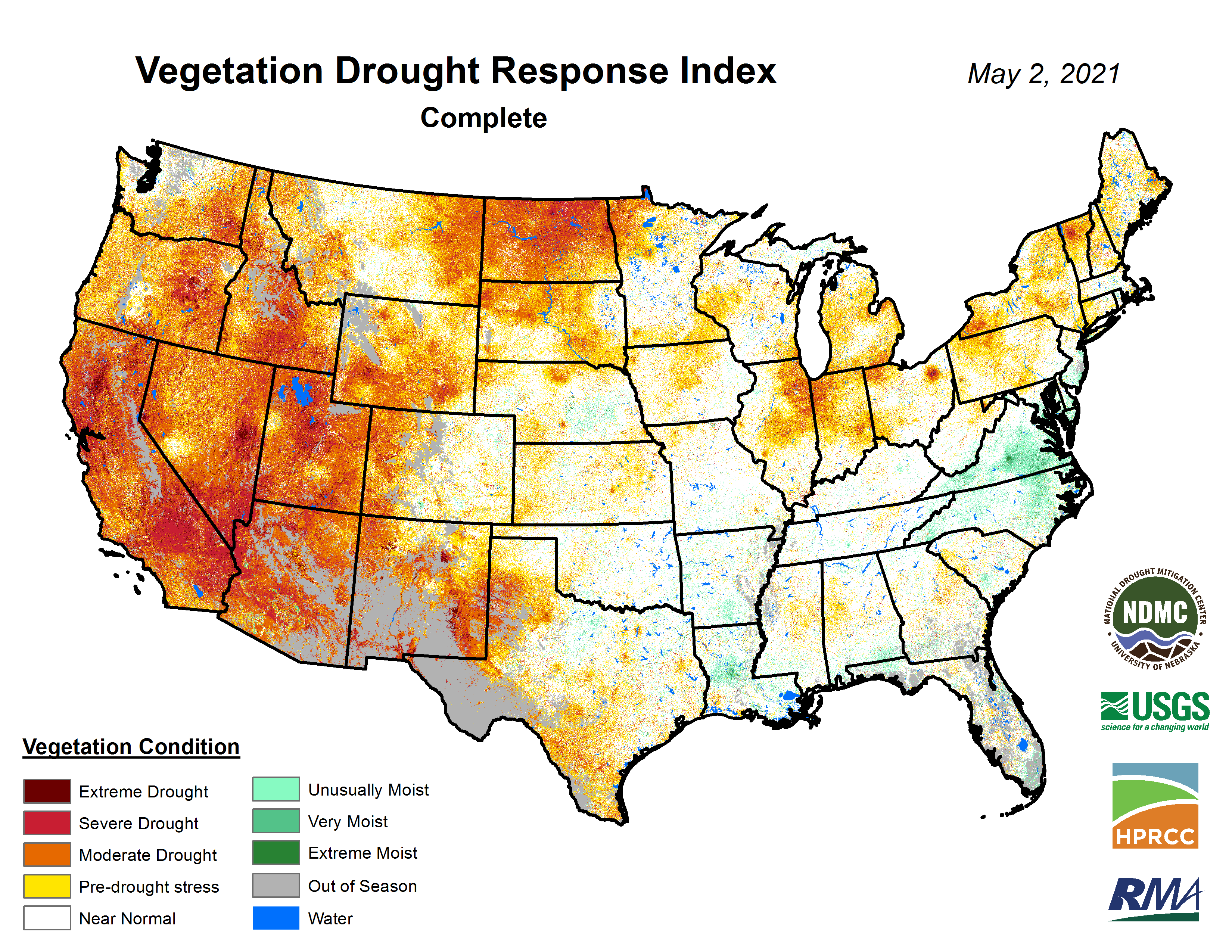 April 2021 Drought Report  National Centers for Environmental Information  (NCEI)