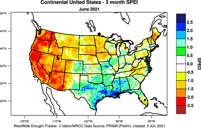 April 2021 Drought Report  National Centers for Environmental Information  (NCEI)