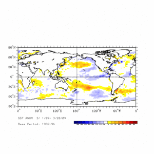 March 2009 SST Anomalies