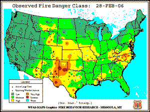 28 February 2006 Fire Danger Classification