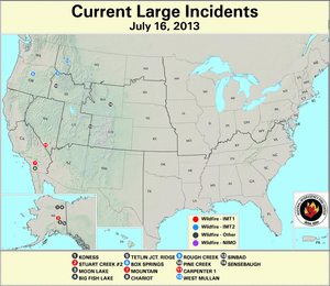 Large Fire Map for March 15