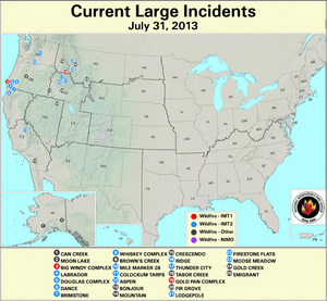 Large Fire Map for March 29