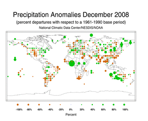 December Precipitation Percent Departures