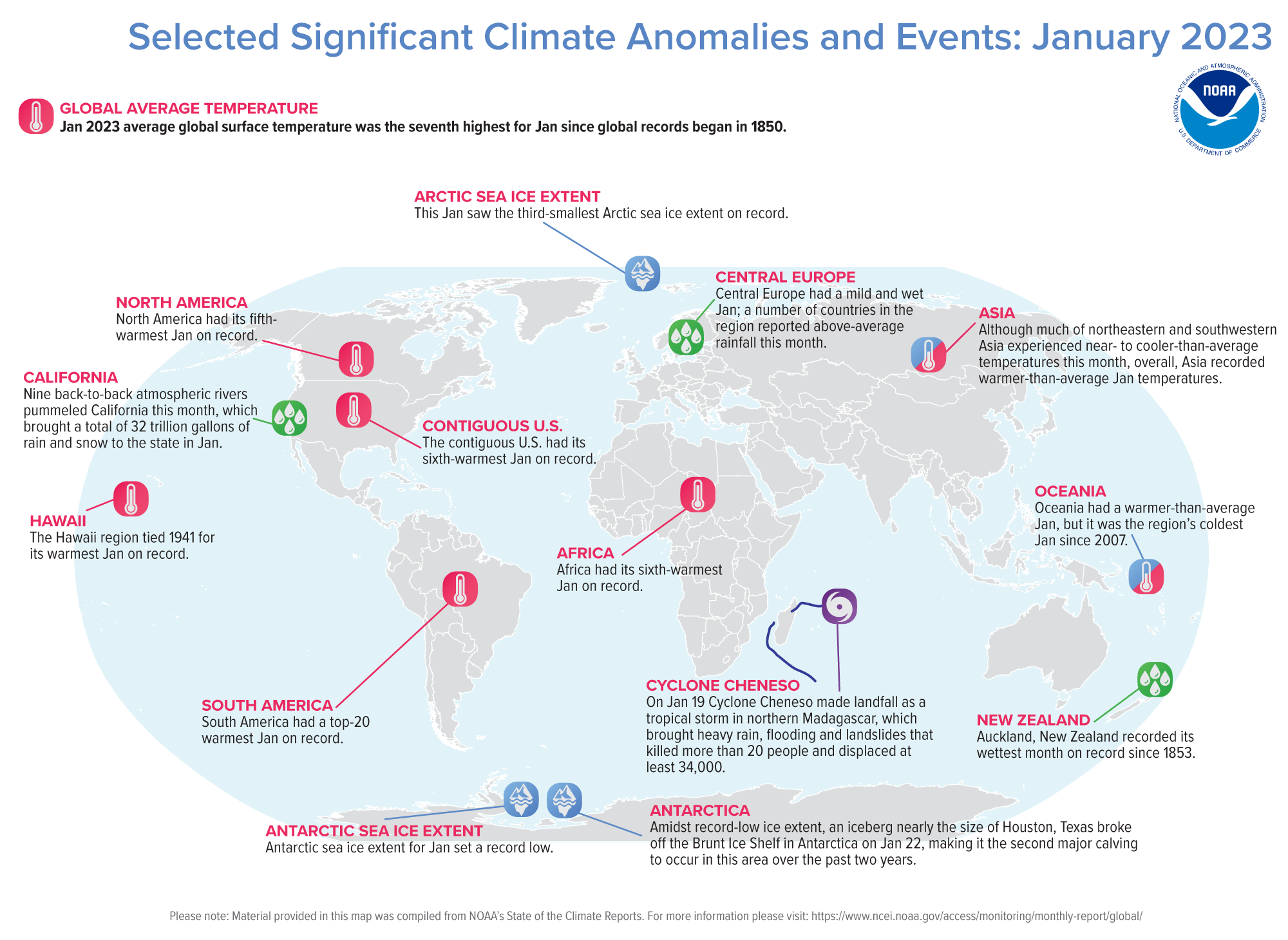 January 2023 Global Climate Report  National Centers for Environmental  Information (NCEI)