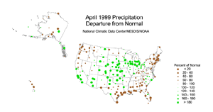 U.S. April Precipitation Anomaly
