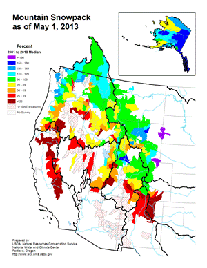 Western Snowpack 1 April