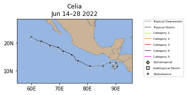 Celia Storm Track