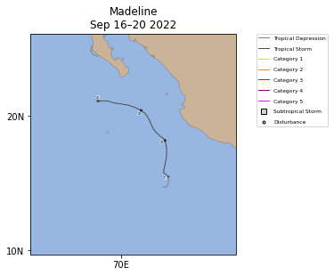 Madeline Storm Track