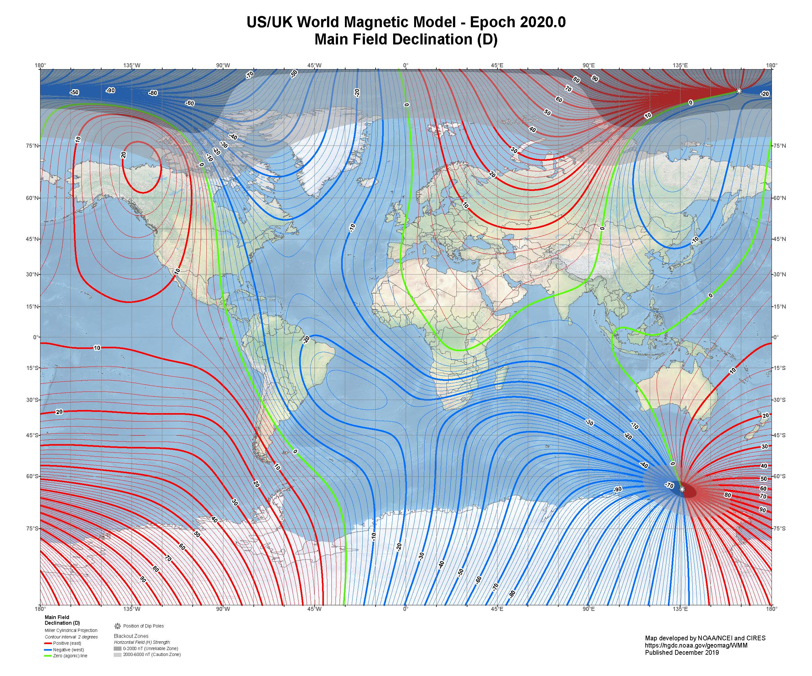 magnetic zone reference chart