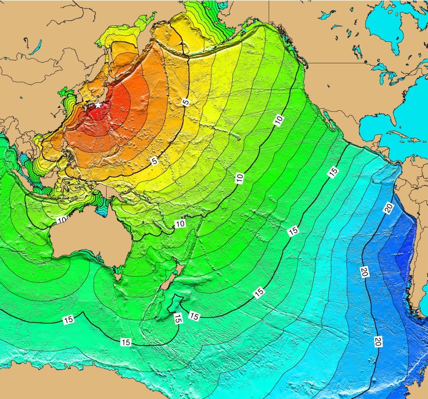 Tsunami Sources Map for Kii Peninsula Tsunami event