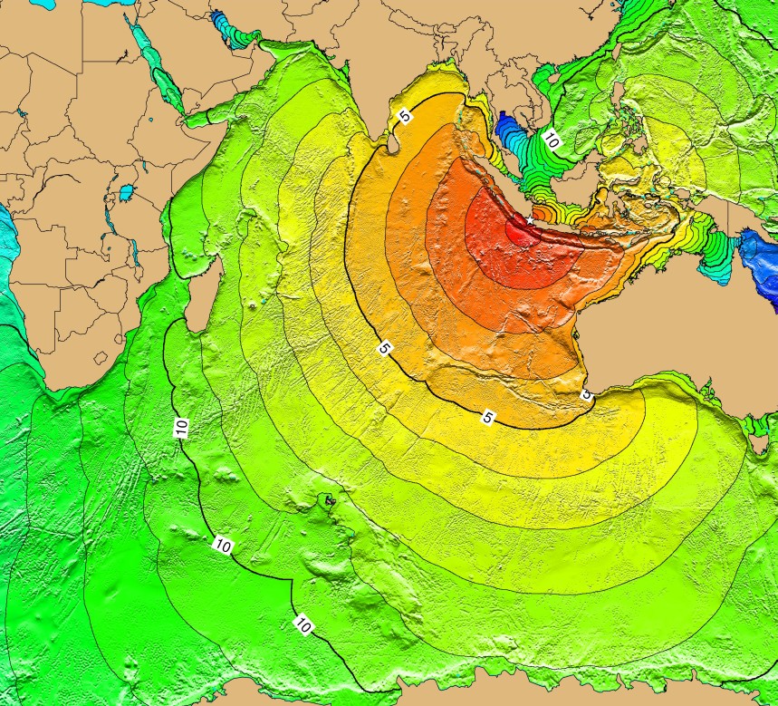 Tsunami Sources Map for Krakatau Tsunami event