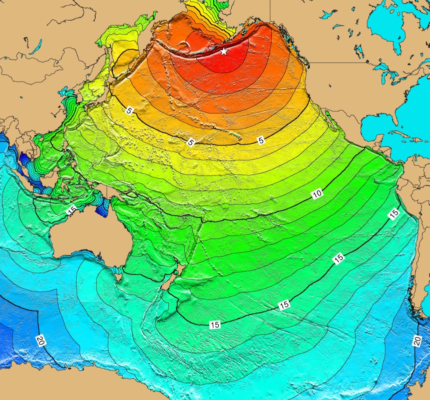indian ocean tsunami map