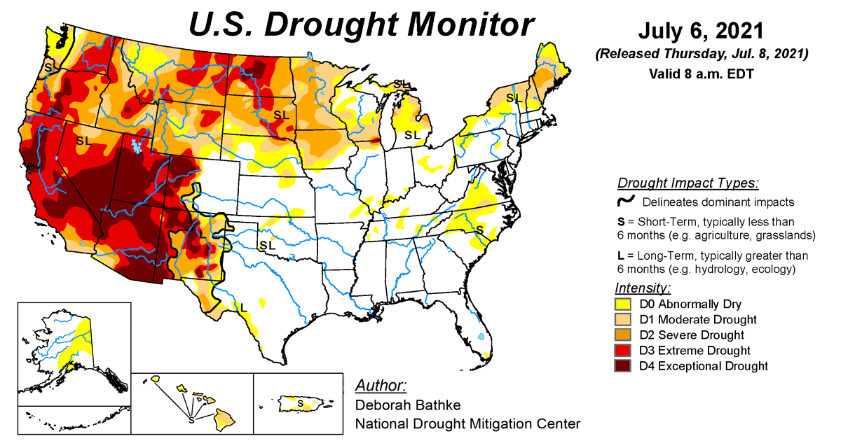 us drought monity