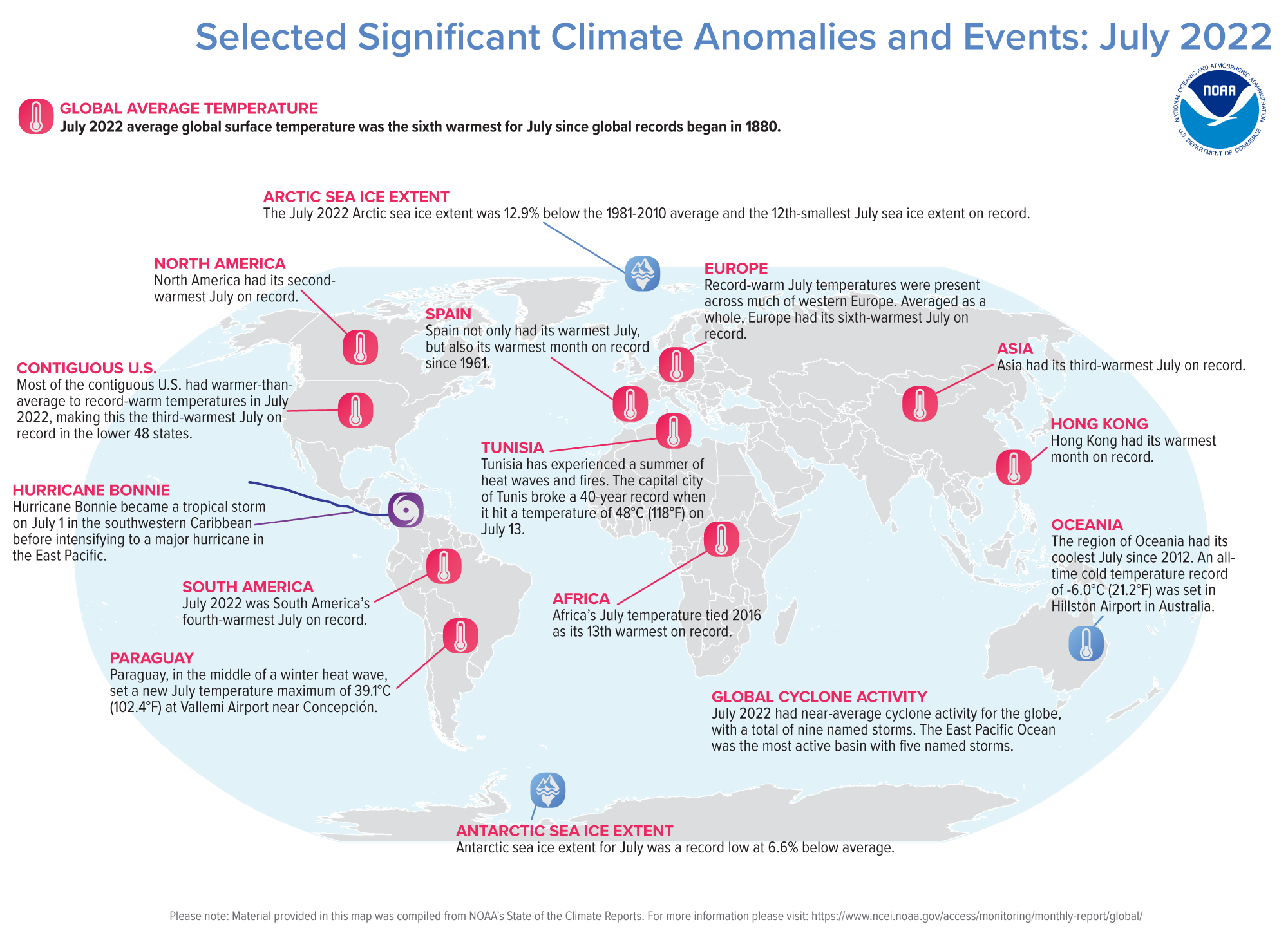 Assessing The Global Climate In July 2022 News National Centers For