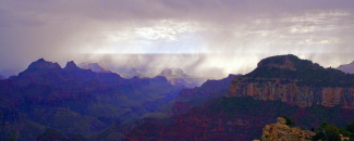 Photo of storm over Grand Canyon